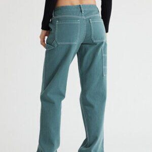 Pacsun Teal Low Rise Carpenter Pants